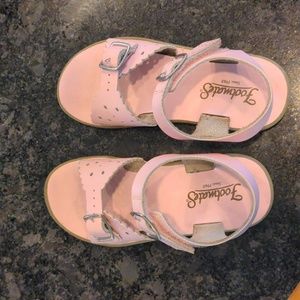 Pink Footmates sandals